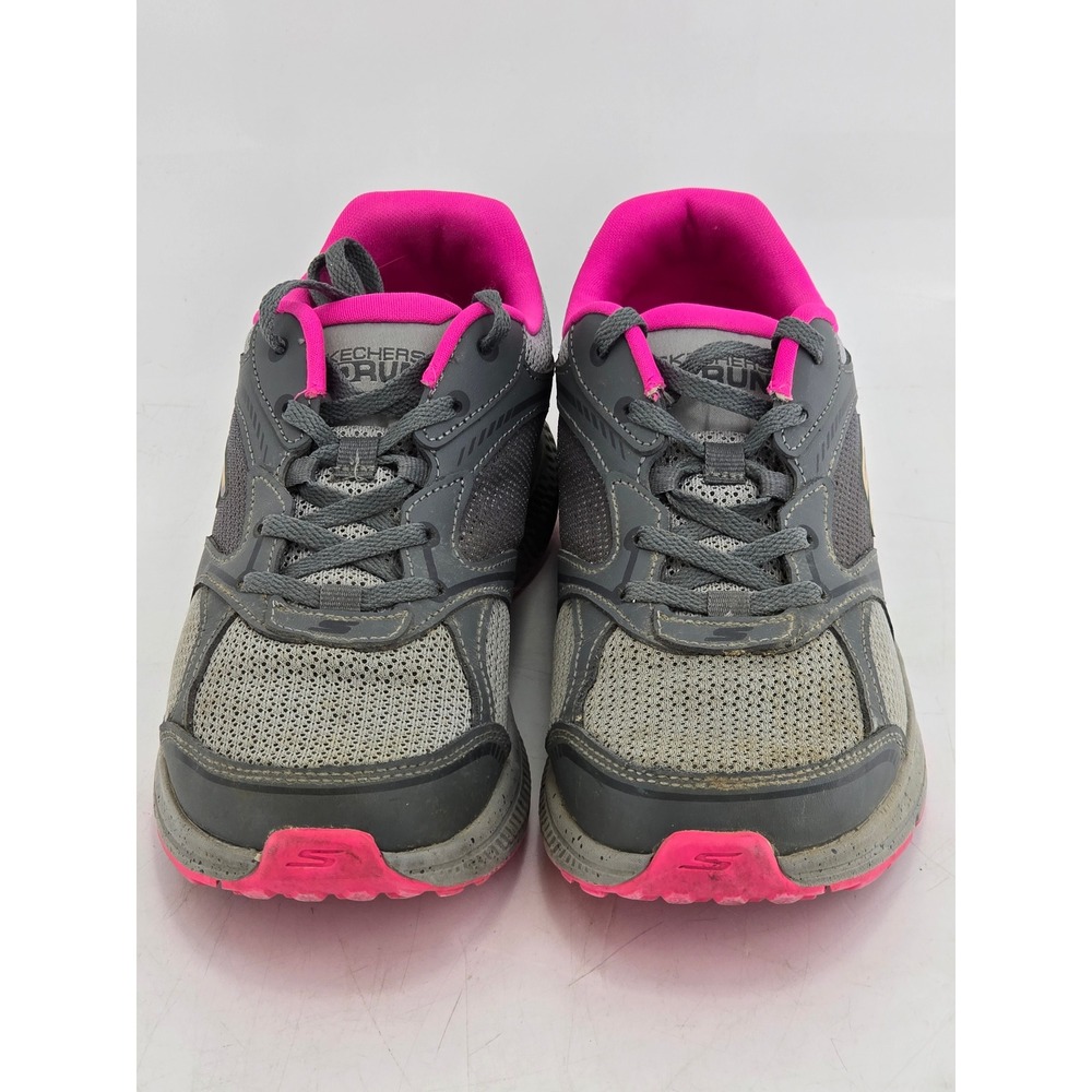 Skechers GoRun 400 Running Shoes Women 7.5 Gray Pink 128285 - Good